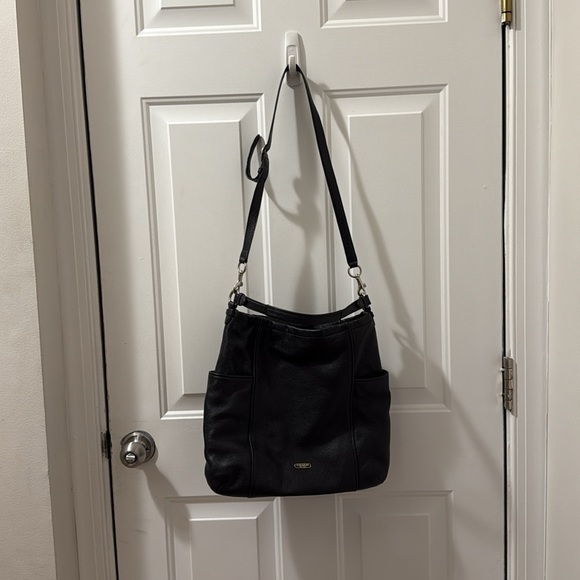 Used Black Coach Leather Hobo Bag - Picture 4 of 8